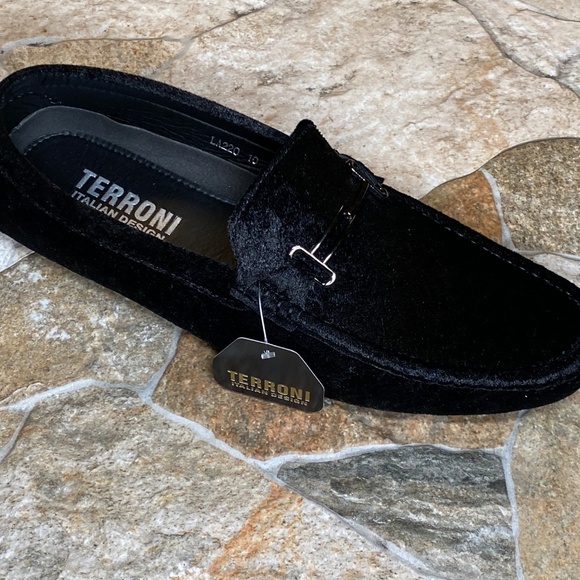 Terroni Black Men\'s Slip-On Loafer Shoe-Fashionable-Italian Design main image 5